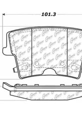 Posi-Quiet Ceramic Brake Pads with Shims and Hardware 105.10571                                     - 105.10571 - Image 4