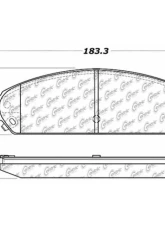 Posi-Quiet Ceramic Brake Pads with Shims and Hardware 105.10580                                     - 105.10580 - Image 3