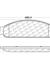 Posi-Quiet Ceramic Brake Pads with Shims and Hardware 105.10700                                     - 105.10700 - Image 2