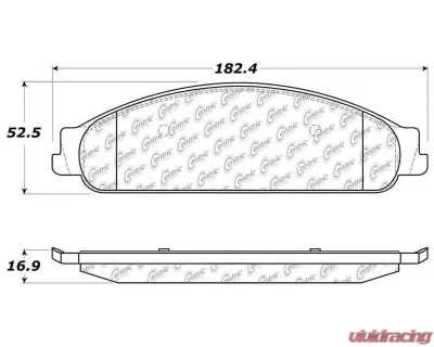 Posi-Quiet Ceramic Brake Pads with Shims and Hardware 105.10700 - 105.10700