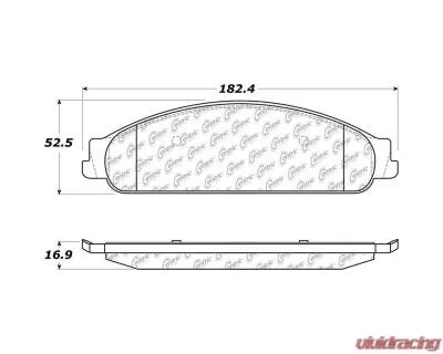 Posi-Quiet Ceramic Brake Pads with Shims and Hardware 105.10700 - 105.10700