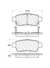 Posi-Quiet Ceramic Brake Pads with Shims and Hardware 105.10880                                     - 105.10880 - Image 2