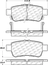 Posi-Quiet Ceramic Brake Pads with Shims and Hardware 105.10880                                     - 105.10880 - Image 4