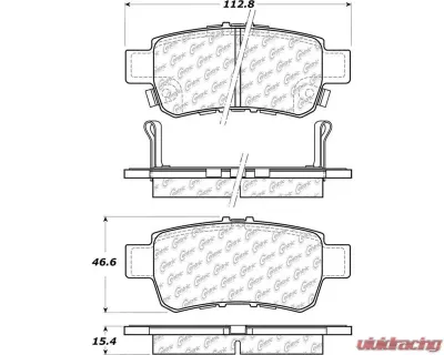 Posi-Quiet Ceramic Brake Pads with Shims and Hardware 105.10880 - 105.10880