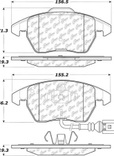 Posi-Quiet Ceramic Brake Pads with Shims and Hardware 105.11072                                     - 105.11072 - Image 4