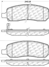Posi-Quiet Ceramic Brake Pads with Shims and Hardware 105.11720                                     - 105.11720 - Image 3
