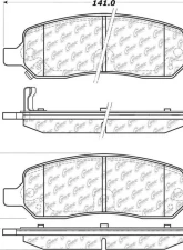 Posi-Quiet Ceramic Brake Pads with Shims and Hardware 105.11720                                     - 105.11720 - Image 4
