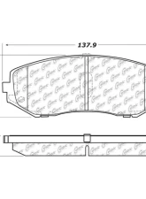 Posi-Quiet Ceramic Brake Pads with Shims and Hardware 105.11880                                     - 105.11880 - Image 2