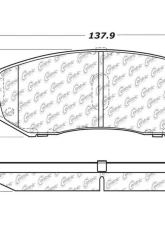 Posi-Quiet Ceramic Brake Pads with Shims and Hardware 105.11880                                     - 105.11880 - Image 3