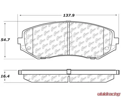Posi-Quiet Ceramic Brake Pads with Shims and Hardware 105.11880 - 105.11880