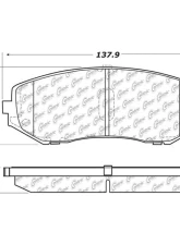 Posi-Quiet Ceramic Brake Pads with Shims and Hardware 105.11880                                     - 105.11880 - Image 4