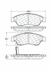 Posi-Quiet Ceramic Brake Pads with Shims and Hardware 105.11950                                     - 105.11950 - Image 2