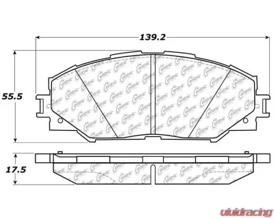 Posi-Quiet Ceramic Brake Pads with Shims and Hardware 105.12100 - 105.12100