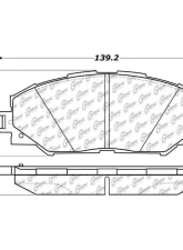 Posi-Quiet Ceramic Brake Pads with Shims and Hardware 105.12100                                     - 105.12100 - Image 4