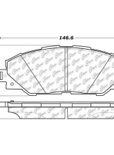 Posi-Quiet Ceramic Brake Pads with Shims and Hardware 105.12110                                     - 105.12110 - Image 4