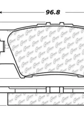 Posi-Quiet Ceramic Brake Pads with Shims and Hardware 105.12120                                     - 105.12120 - Image 2