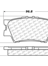Posi-Quiet Ceramic Brake Pads with Shims and Hardware 105.12120                                     - 105.12120 - Image 4