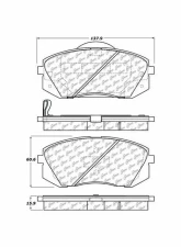 Posi-Quiet Ceramic Brake Pads with Shims and Hardware 105.12950                                     - 105.12950 - Image 2
