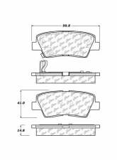 Posi-Quiet Ceramic Brake Pads with Shims and Hardware 105.13130                                     - 105.13130 - Image 2