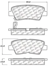 Posi-Quiet Ceramic Brake Pads with Shims and Hardware 105.13130                                     - 105.13130 - Image 3