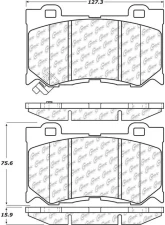 Posi-Quiet Ceramic Brake Pads with Shims and Hardware 105.13460                                     - 105.13460 - Image 4