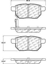 Posi-Quiet Ceramic Brake Pads with Shims and Hardware 105.13541                                     - 105.13541 - Image 4