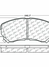 Posi-Quiet Ceramic Brake Pads with Shims and Hardware 105.13740                                     - 105.13740 - Image 2