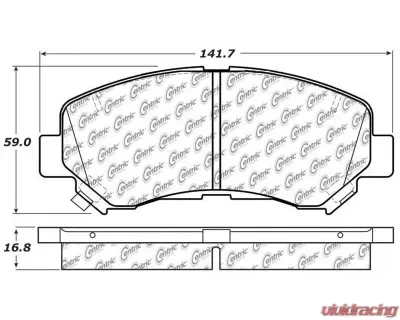 Posi-Quiet Ceramic Brake Pads with Shims and Hardware 105.13740 - 105.13740