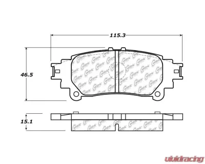 Posi-Quiet Ceramic Brake Pads with Shims and Hardware 105.13910 - 105.13910