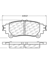 Posi-Quiet Ceramic Brake Pads with Shims and Hardware 105.13910                                     - 105.13910 - Image 3