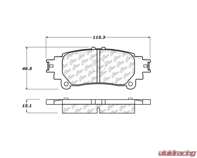 Posi-Quiet Ceramic Brake Pads with Shims and Hardware 105.13910 - 105.13910