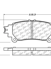 Posi-Quiet Ceramic Brake Pads with Shims and Hardware 105.13910                                     - 105.13910 - Image 3