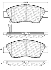 Posi-Quiet Ceramic Brake Pads with Shims and Hardware 105.13940                                     - 105.13940 - Image 3