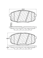Posi-Quiet Ceramic Brake Pads with Shims and Hardware 105.13970                                     - 105.13970 - Image 2