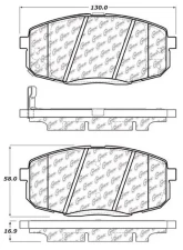 Posi-Quiet Ceramic Brake Pads with Shims and Hardware 105.13972                                     - 105.13972 - Image 3