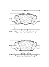 Posi-Quiet Ceramic Brake Pads with Shims and Hardware 105.14020                                     - 105.14020 - Image 2