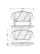 Posi-Quiet Ceramic Brake Pads with Shims and Hardware 105.14320                                     - 105.14320 - Image 2