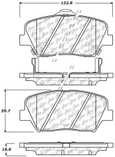 Posi-Quiet Ceramic Brake Pads with Shims and Hardware 105.14320                                     - 105.14320 - Image 3