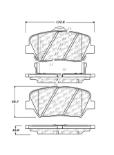 Posi-Quiet Ceramic Brake Pads with Shims and Hardware 105.14320                                     - 105.14320 - Image 4