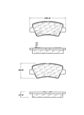 Posi-Quiet Ceramic Brake Pads with Shims and Hardware 105.14450                                     - 105.14450 - Image 2