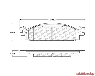 Posi-Quiet Ceramic Brake Pads with Shims and Hardware 105.15080 - 105.15080