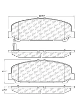 Posi-Quiet Ceramic Brake Pads with Shims and Hardware 105.15090                                     - 105.15090 - Image 4