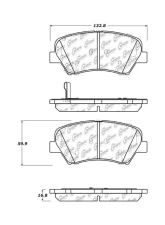 Posi-Quiet Ceramic Brake Pads with Shims and Hardware 105.15431                                     - 105.15431 - Image 4