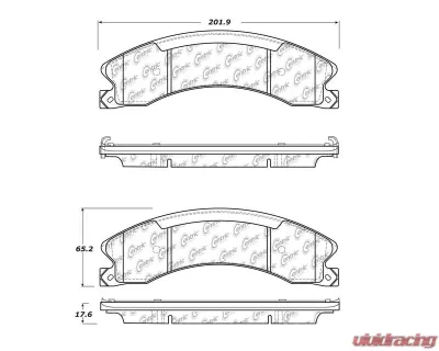 Posi-Quiet Ceramic Brake Pads with Shims and Hardware 105.15651 - 105.15651
