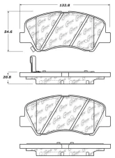 Posi-Quiet Ceramic Brake Pads with Shims and Hardware 105.15930                                     - 105.15930 - Image 4