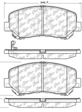 Posi-Quiet Ceramic Brake Pads with Shims and Hardware 105.16230                                     - 105.16230 - Image 4