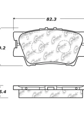 Posi-Quiet Ceramic Brake Pads with Shims and Hardware 105.16320                                     - 105.16320 - Image 2