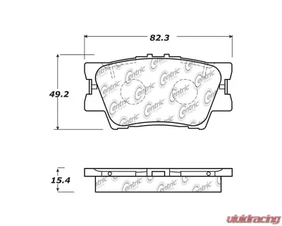 Posi-Quiet Ceramic Brake Pads with Shims and Hardware 105.16320 - 105.16320