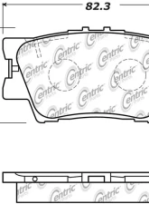 Posi-Quiet Ceramic Brake Pads with Shims and Hardware 105.16320                                     - 105.16320 - Image 3