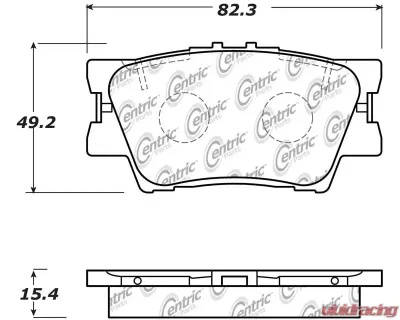 Posi-Quiet Ceramic Brake Pads with Shims and Hardware 105.16320 - 105.16320
